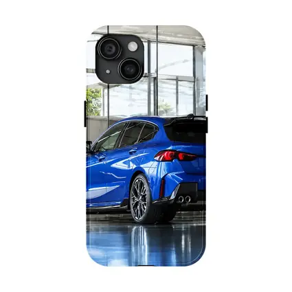 BMW M135i Blue Hatchback Indoor Showroom