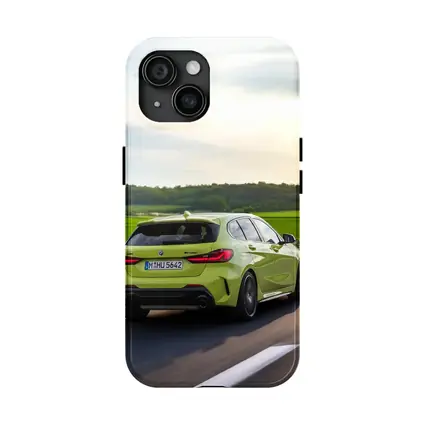 BMW M135i Green Hatchback On Open Road