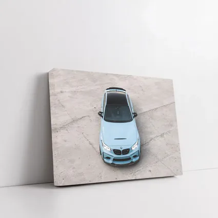 BMW M2 Aerial View Baby Blue