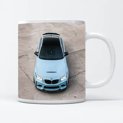 BMW M2 Aerial View Baby Blue