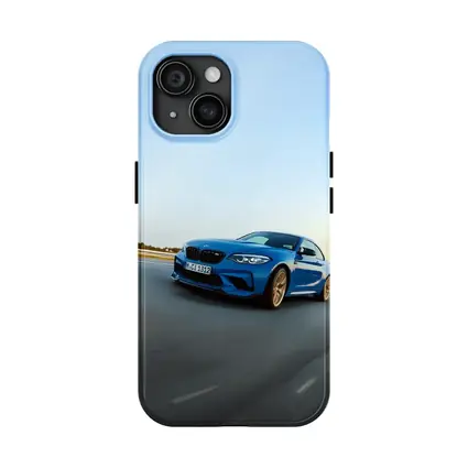 BMW M2 Blue Coupe On Open Track