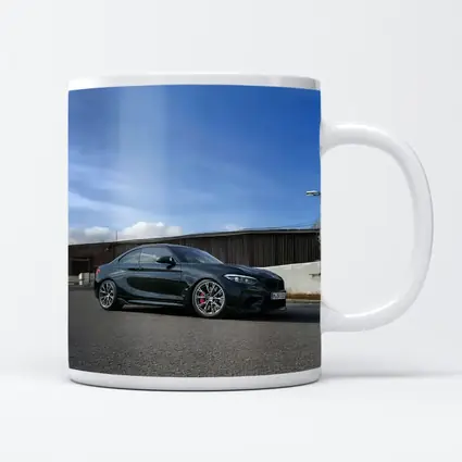 BMW M2 Black Coupe Urban Street Setting