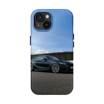 BMW M2 Black Coupe Urban Street Setting