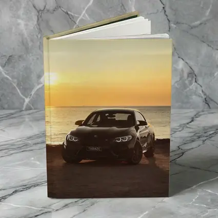 BMW M2 Black Car Sunset Ocean