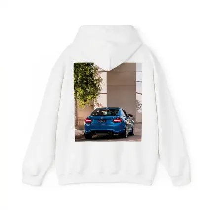 BMW M2 Blue Rear Urban Street Setting