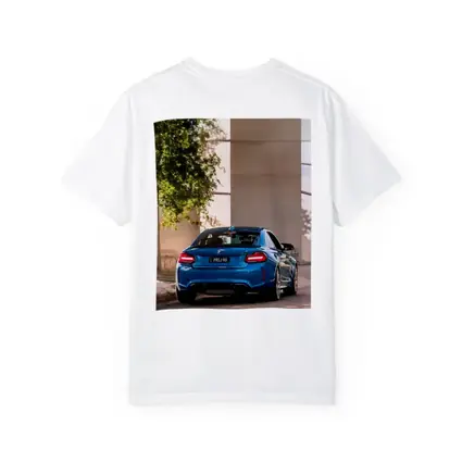 BMW M2 Blue Rear Urban Street Setting
