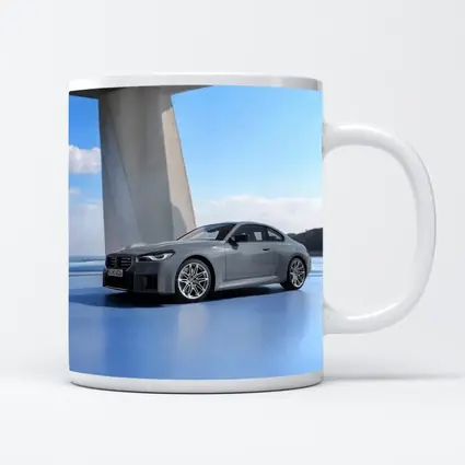 BMW M2 Coupe Gray Coastal Architecture Setting