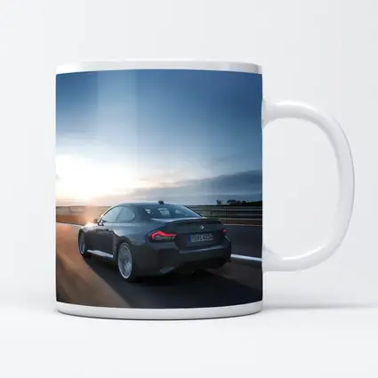 BMW M2 Coupe Gray Highway Sunset Drive