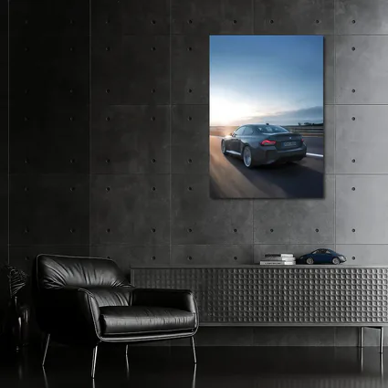 BMW M2 Coupe Gray Highway Sunset Drive