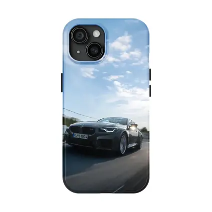 BMW M2 Coupe Gray On Race Track