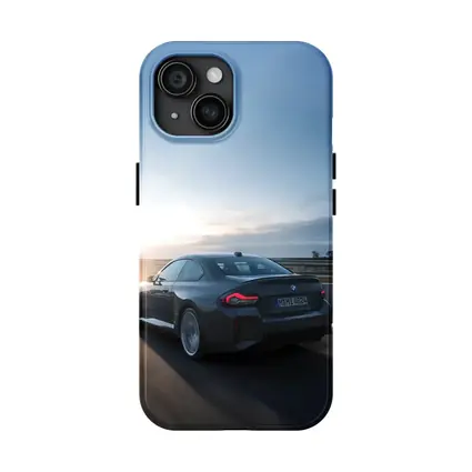 BMW M2 Coupe Gray Highway Sunset Drive