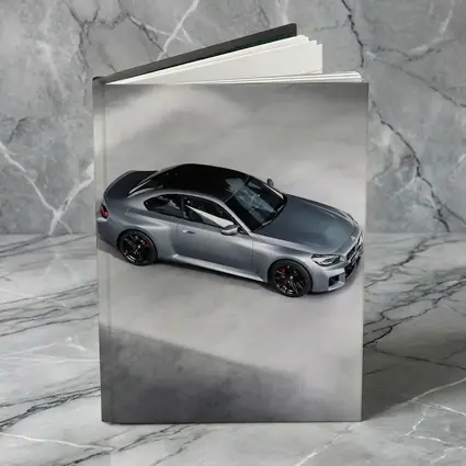 BMW M2 Coupe Silver Studio Overhead View