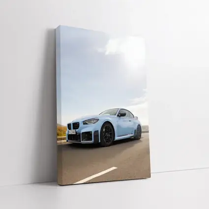 BMW M2 Coupe Light Blue On Road