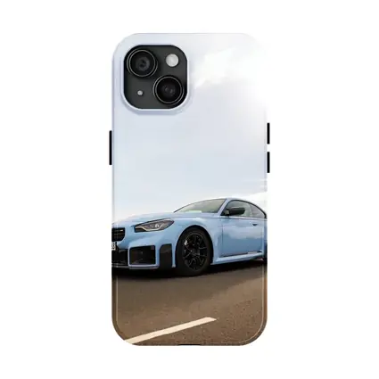 BMW M2 Coupe Light Blue On Road