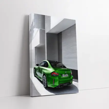 BMW M2 Green Coupe Urban Street Shot