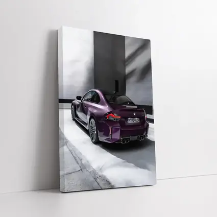 BMW M2 Coupe Purple Urban Parking Garage
