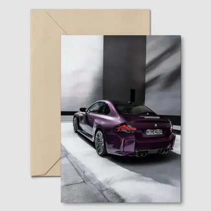 BMW M2 Coupe Purple Urban Parking Garage