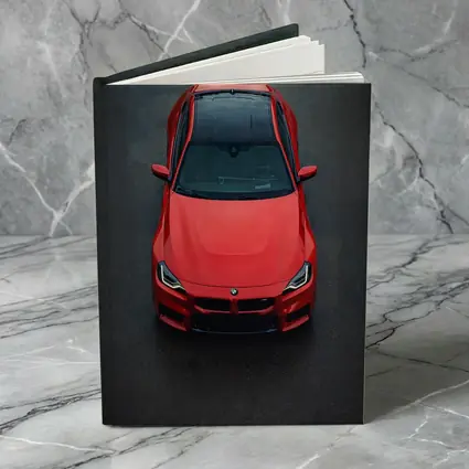 BMW M2 Red Top View Asphalt