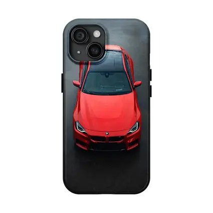 BMW M2 Red Top View Asphalt