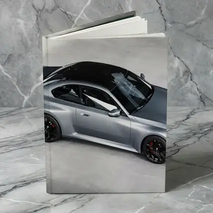 BMW M2 Coupe Gray Studio Top View