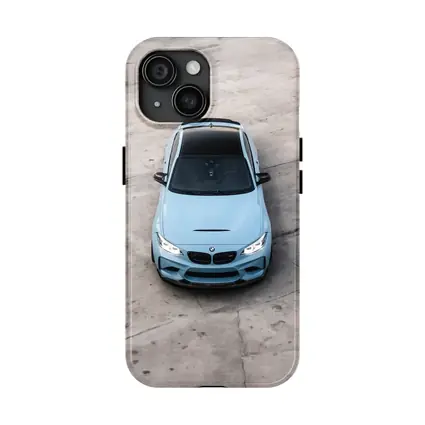 BMW M2 Light Blue Aerial Concrete