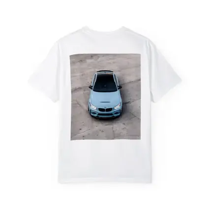 BMW M2 Light Blue Aerial Concrete