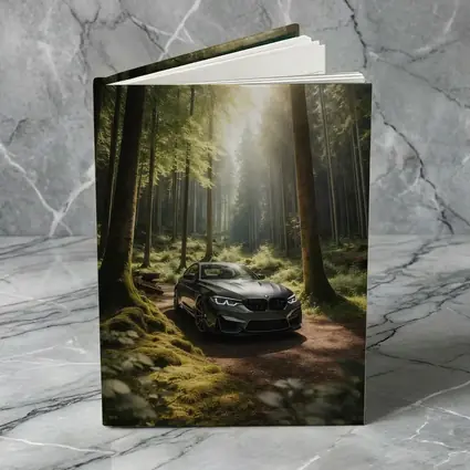 BMW M2 Parked in Sunlit Forest