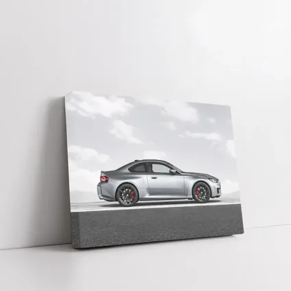 BMW M2 Coupe Silver Side Profile Shot