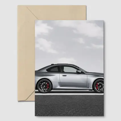 BMW M2 Coupe Silver Side Profile Shot