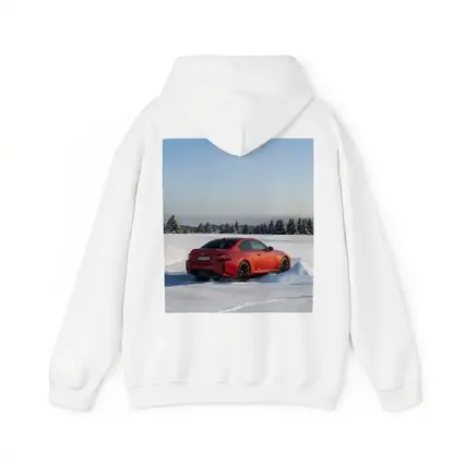 BMW M2 Red Coupe Winter Snow Drift