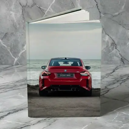BMW M2 Red Rear Ocean Shore