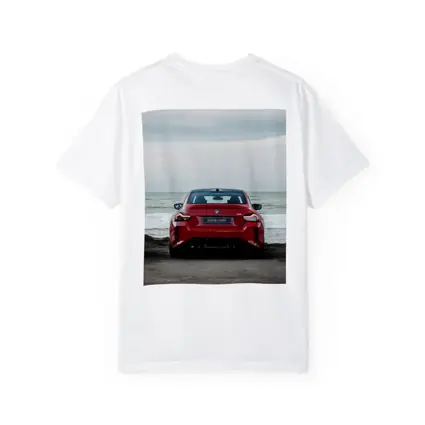 BMW M2 Red Rear Ocean Shore