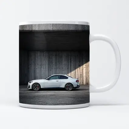 BMW M2 Coupe Parked Against Concrete Wall