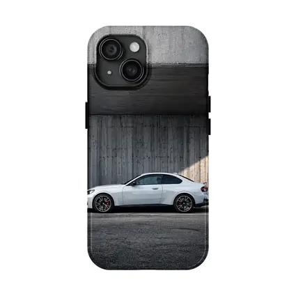 BMW M2 Coupe Parked Against Concrete Wall