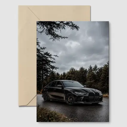 BMW M3 Sedan Matte Black Moody Forest