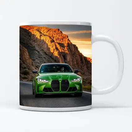 BMW M3 Green Canyon Desert Road Drive