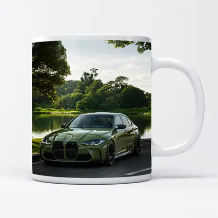 BMW M3 Green Sedan by Lakeside