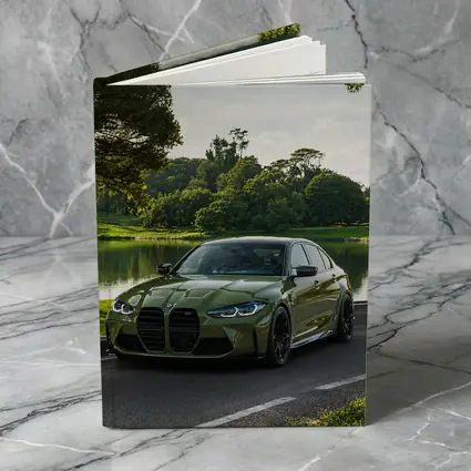 BMW M3 Green Sedan by Lakeside