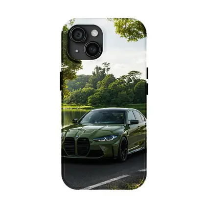 BMW M3 Green Sedan by Lakeside