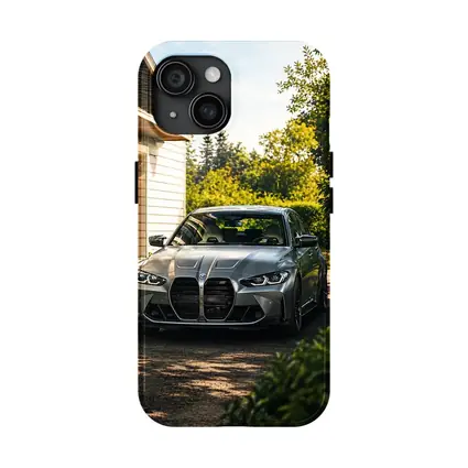 BMW M3 Grey Sedan Suburban Driveway