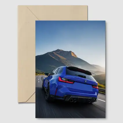 BMW M3 Touring Blue Mountain Road Drive