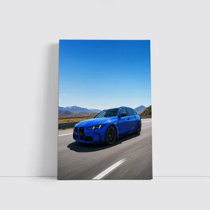 BMW M3 Touring Blue Highway Mountain Drive