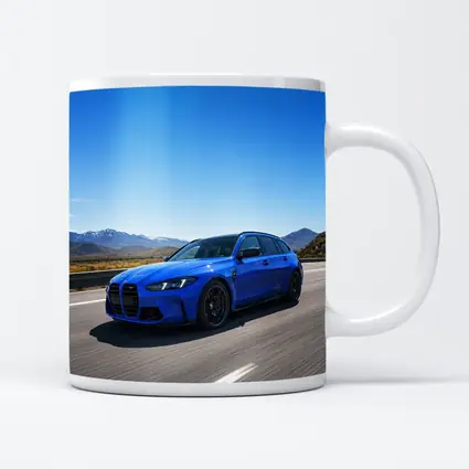 BMW M3 Touring Blue Highway Mountain Drive