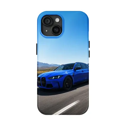 BMW M3 Touring Blue Highway Mountain Drive