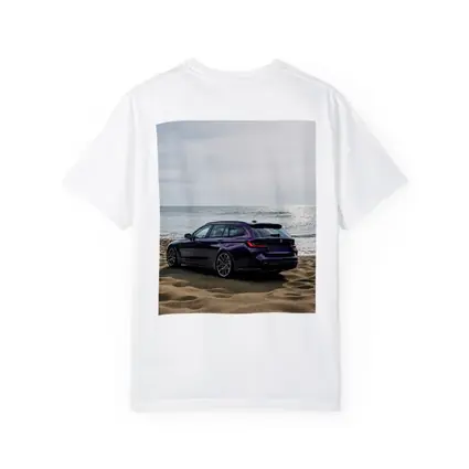 BMW M3 Touring Purple Beach Coastal View
