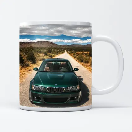 BMW M3 E46 Green Desert Road Drive