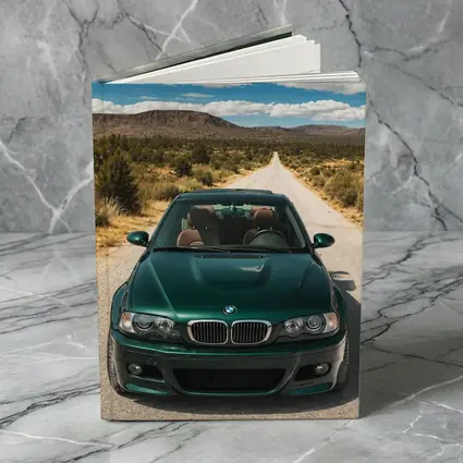 BMW M3 E46 Green Desert Road Drive