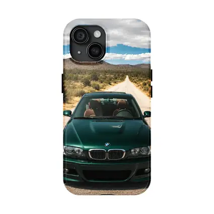BMW M3 E46 Green Desert Road Drive