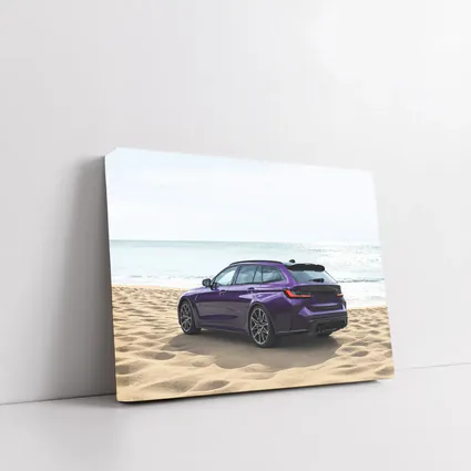 BMW M3 Touring Wagon Purple Beach Shore