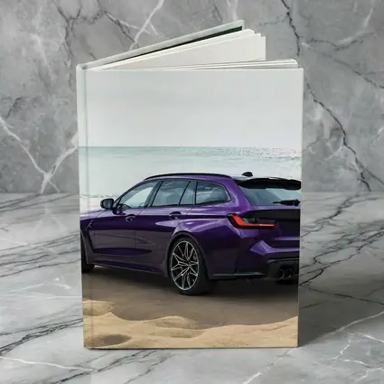 BMW M3 Touring Wagon Purple Beach Shore